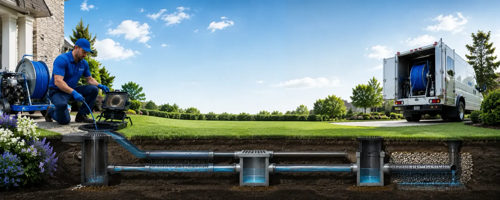 Outdoor drain cleaning information for Ada, OH